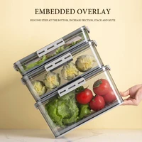 kitchen refrigerator organizer basket container partitioned adjustable food storage box with lid space saver slide fridge rack