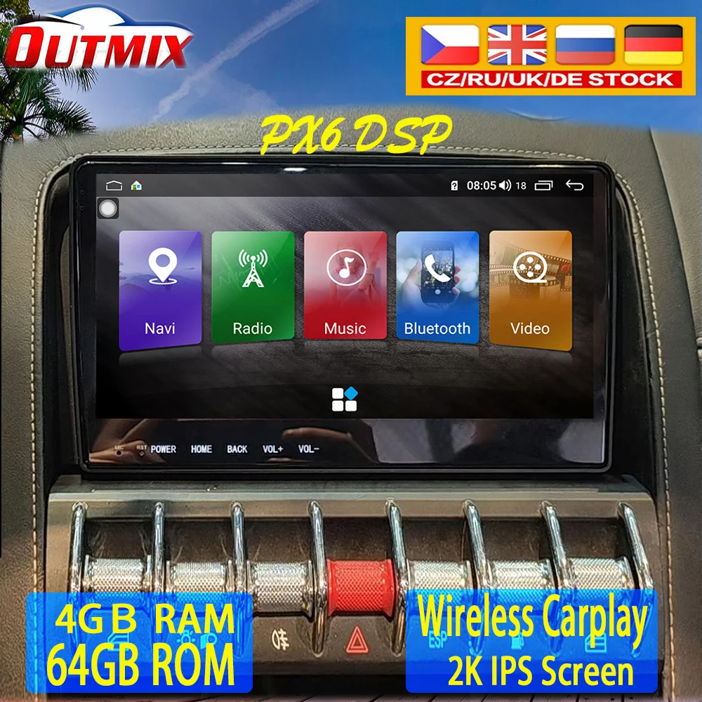 

Android 10.0 Car DVD GPS Navigation For Lamborghini Gallardo LP 570 LP560 Screen Auto Radio Stereo Multimedia Player Head Unit