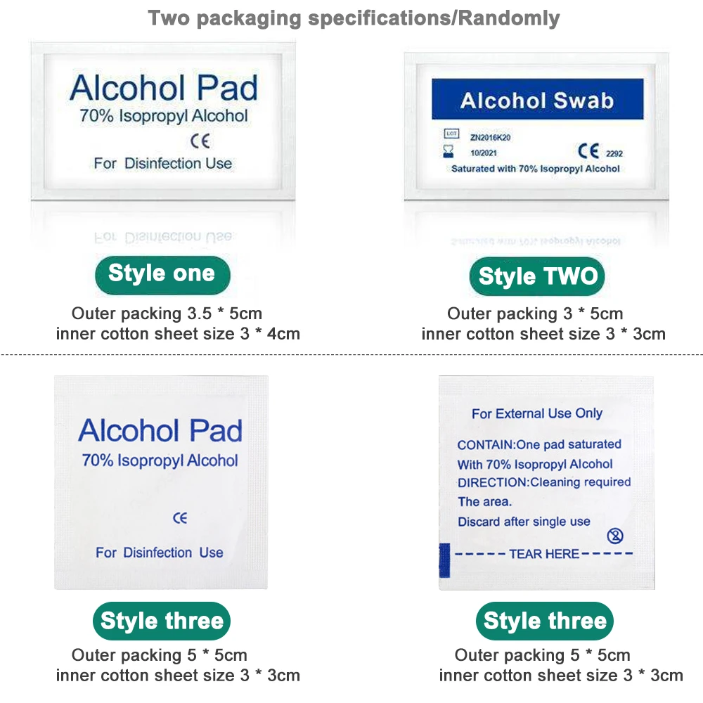 100 шт антифлогоза изопропил спиртовые тампоны кусок протрите антисептик уход за