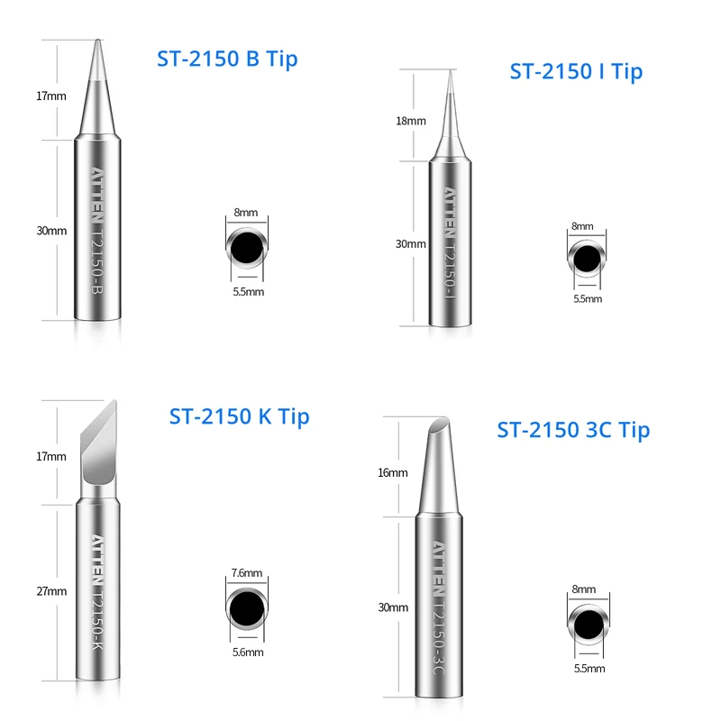 Оригинальный наконечник для паяльника Сменная головка B I K 3C без свинца детской