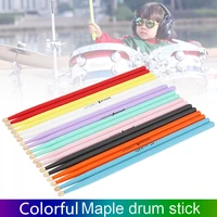 drumsticks 1 pair colorful maple wood drum sticks 7a music band drumsticks percussion instruments musical sticks