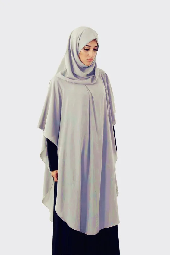 Мусульманский Исламский Рамадан женский длинный химар хиджаб однотонный Мягкий