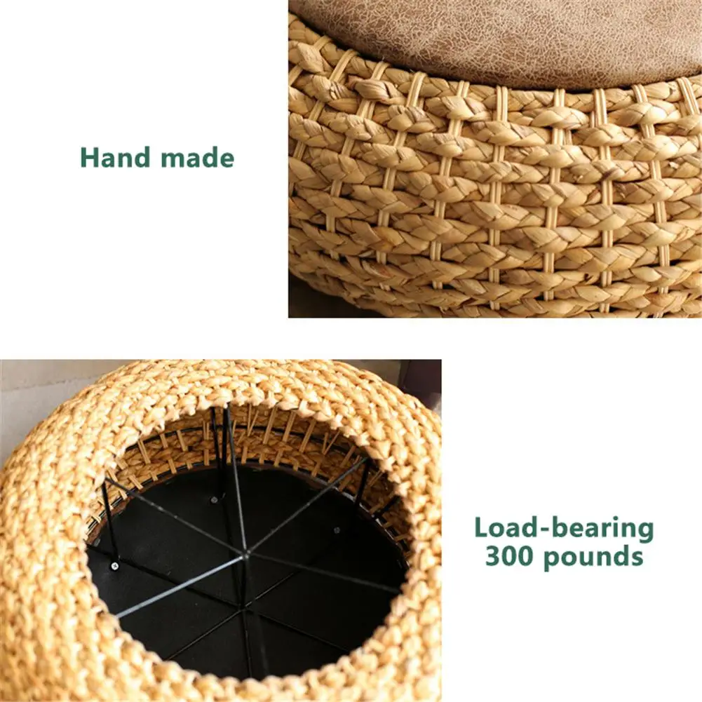 Подушка для занятий йогой утолщенные круглые кожаные коврики с кошачьим хвостом