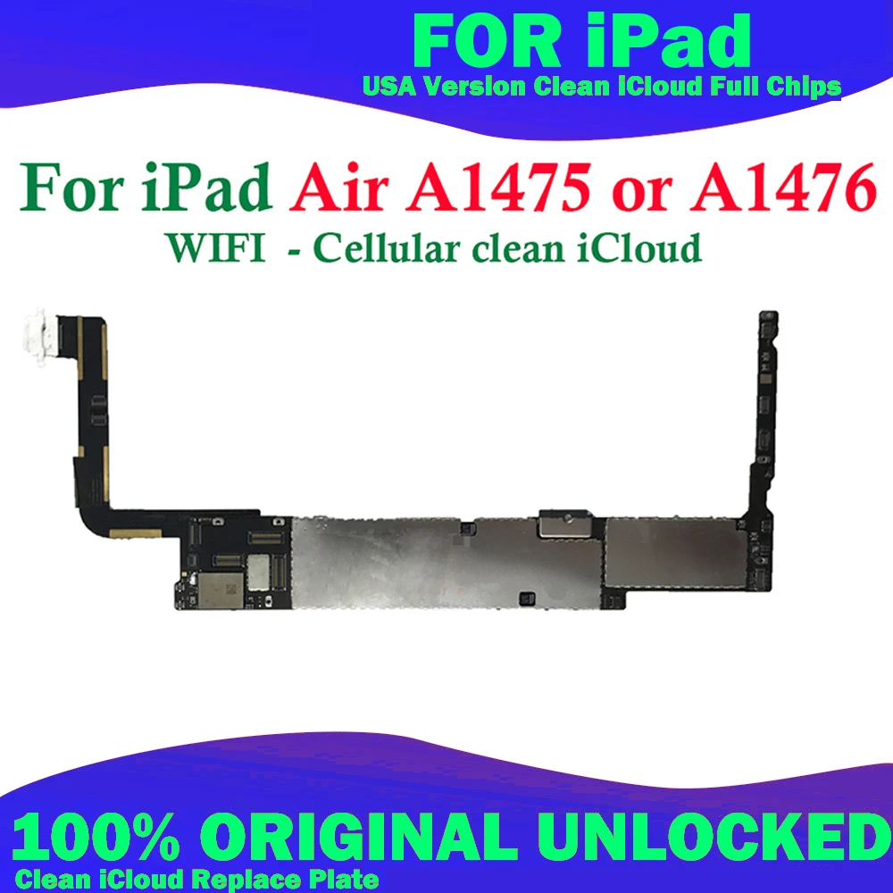 Оригинальная разблокированная материнская плата для ipad 5 / Air 1 с чипами A1474 версия