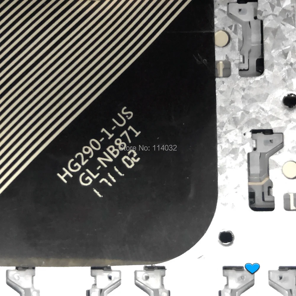 Клавиатура для ноутбука HG290-1-US JM-290 GL-NB87 YXT-NB93-54 MB2904005 YXT-NB93-52 MB2904002 YXT-NB91-25 SCDY-290-4-2