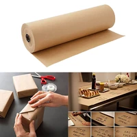 30meters classy brown kraft parcel paper roll for wedding birthday party gift packing and wrapping parcel diy art craft material