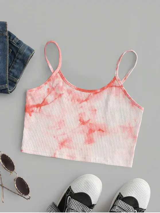 Meihuida 2020 Женский Галстук краска летний укороченный топ жилетка без рукавов для