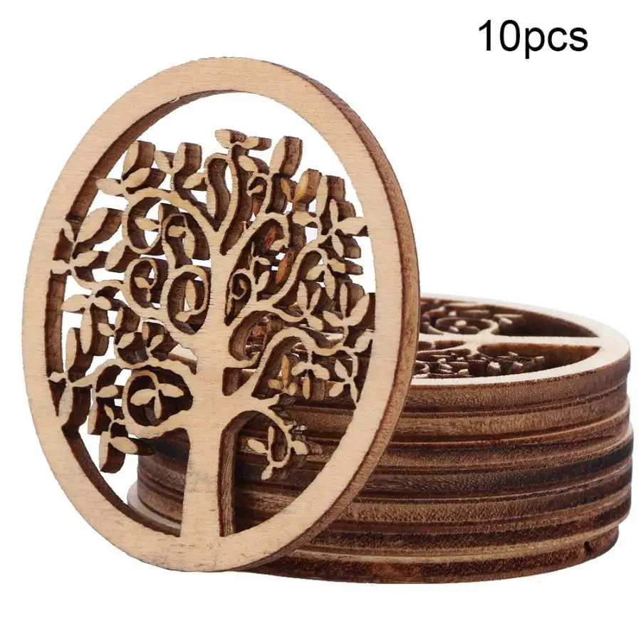 Хрустальная подвеска Рождественский кулон 10 шт. Круглый рисунок дерева