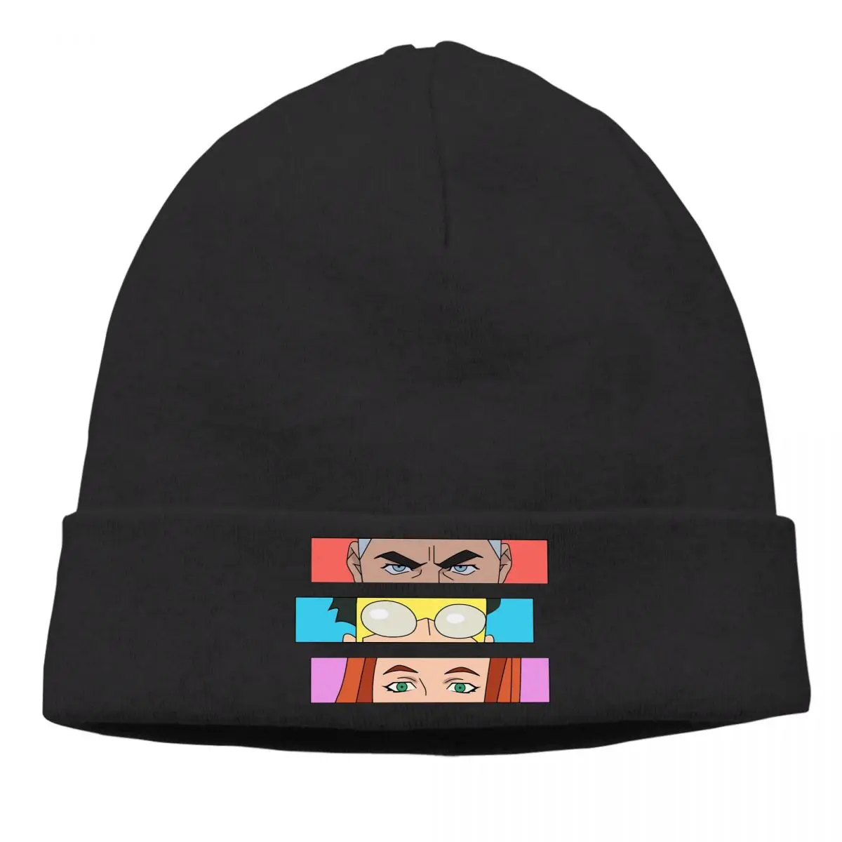

Зимние теплые шапки-бини с героями мультфильмов «Невероятные знаки», вязаная шапка с глазами, высококачественные шапочки, шапки, наушники