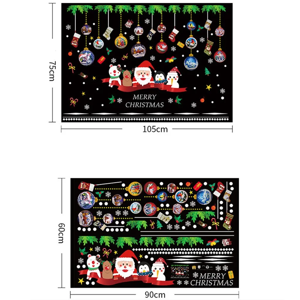 Фотообои с милым Санта Клаусом для дома магазина кафе окна двери декоративное