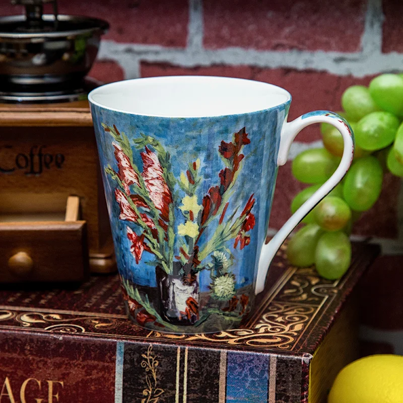 Shandong Awalong popular Van Gogh design 500 ml ceramic mug porcelain | Дом и сад