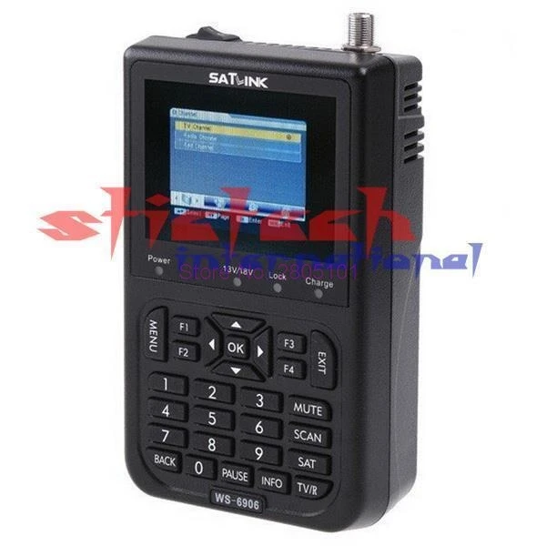 По dhl или ems 10 шт. оригинальный спутниковый измеритель Satlink WS-6906 3 5 " DVB-S FTA