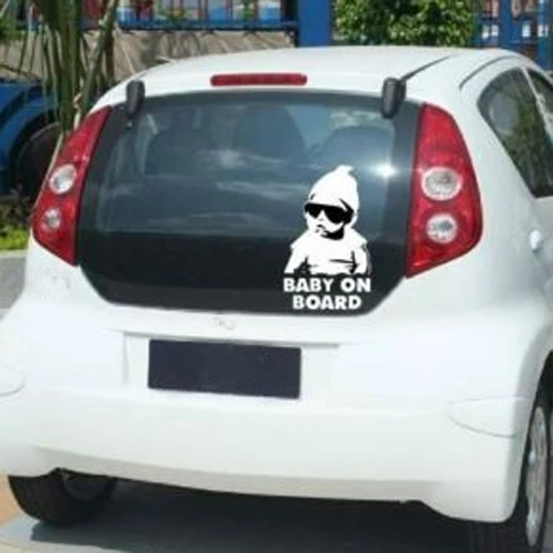 Baby on Board Car Safty Sticker Decal Waterproof Night Reflective Wall Stickers | Автомобили и мотоциклы