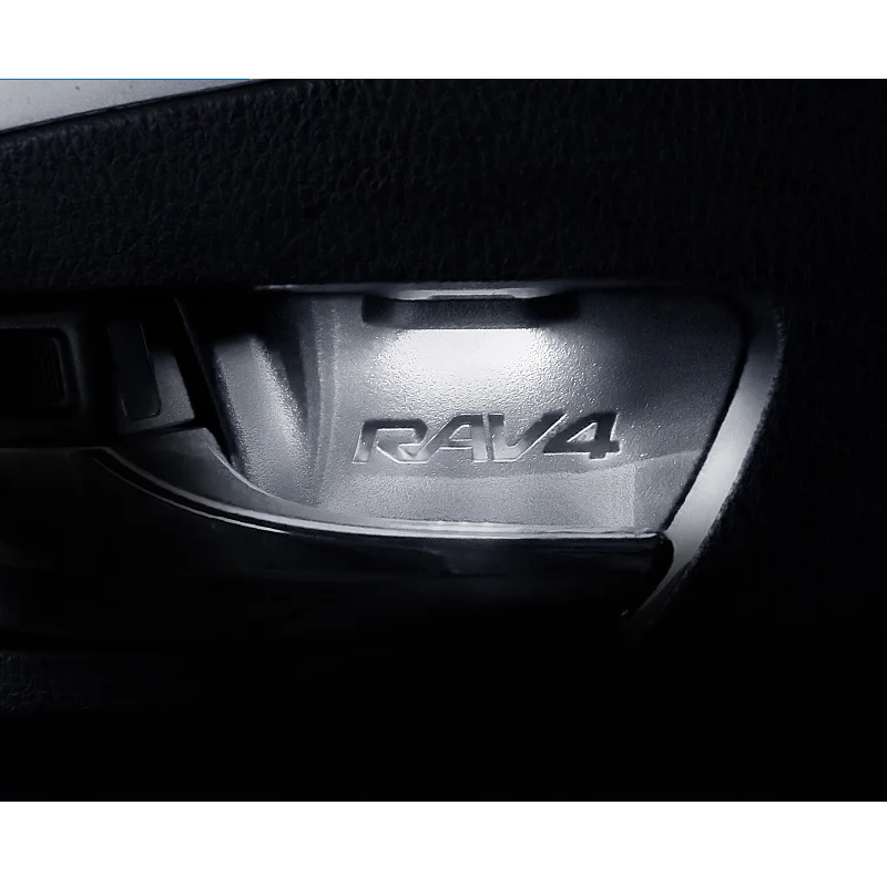 Lsrtw2017 водить автомобиль Межкомнатная дверь атмосфера светильник для toyota rav4 2013 - Название цвета: white color