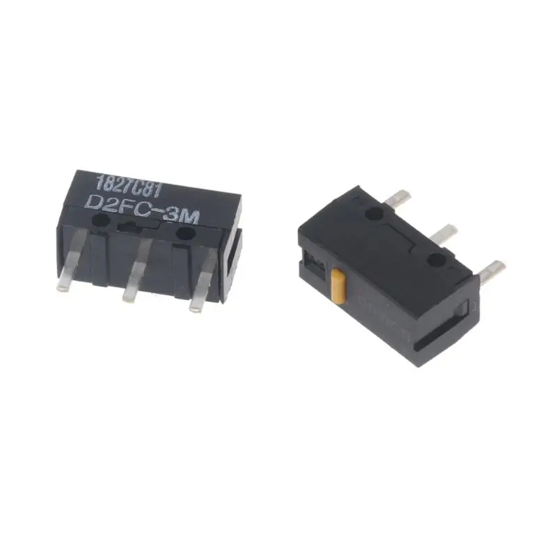 

5Pcs Original D2FC-3M 0.74N Yellow Dot Mouse Micro Switch Universal with 7N 10m 20m OF