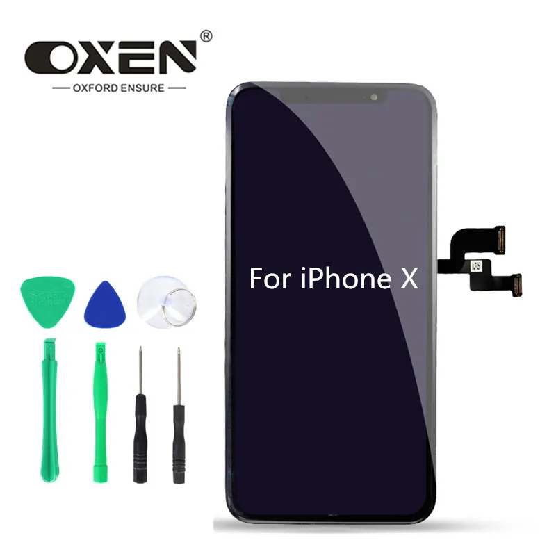OXEN lcd для iPhone X 3D кодирующий преобразователь сенсорного экрана в сборе без битых