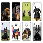 Черный чехол из ТПУ для Xiaomi Redmi 7A, 8, 8A, 9, 9A, 9C, чехол для Redmi Note 8T, 8 Pro, T, Note 9, 9S, 9 Pro, симпатичный чехол с таксой, добером