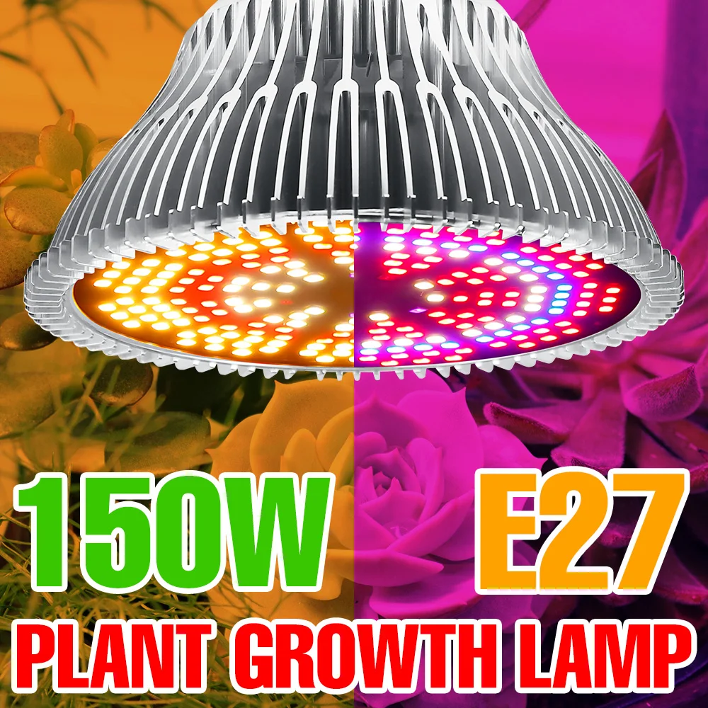 

E27 Growth Light Full Spectrum 220V Plant Light Bulb LED Grow Lamp Hydroponic Lamp 50W 80W 100W 150W Greenhouse Lighting 2835SMD