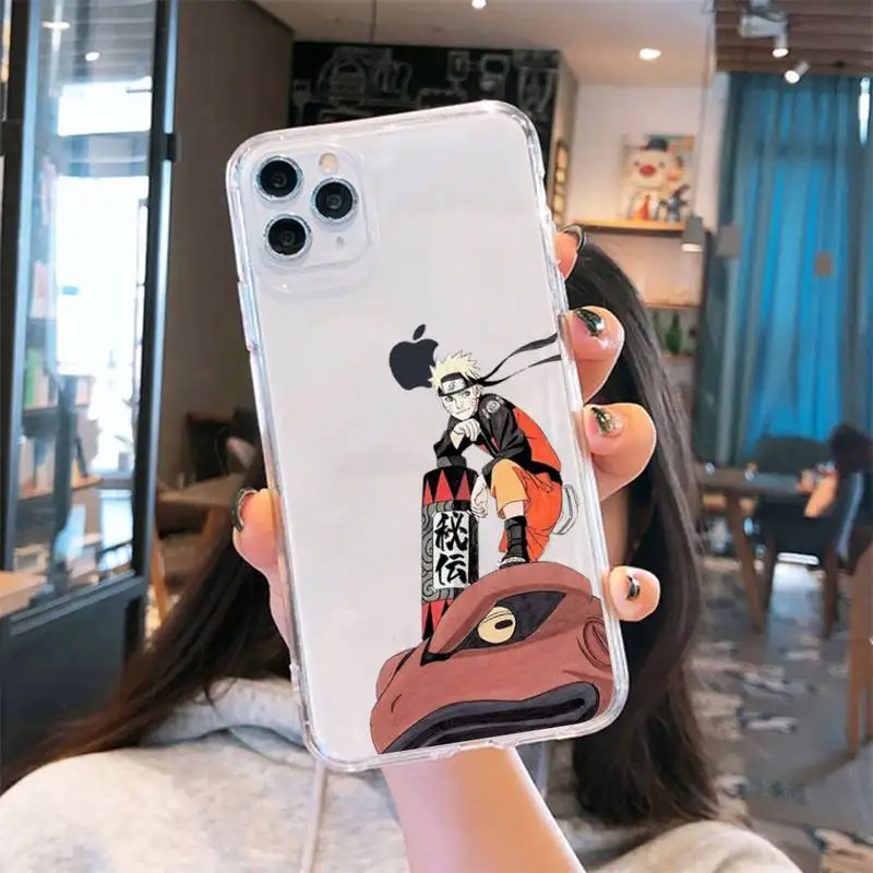 

Naruto Uchiha Itachi Kakashi Phone Case Transparent for iPhone 6 7 8 11 12 s mini pro X XS XR MAX Plus cover funda shell