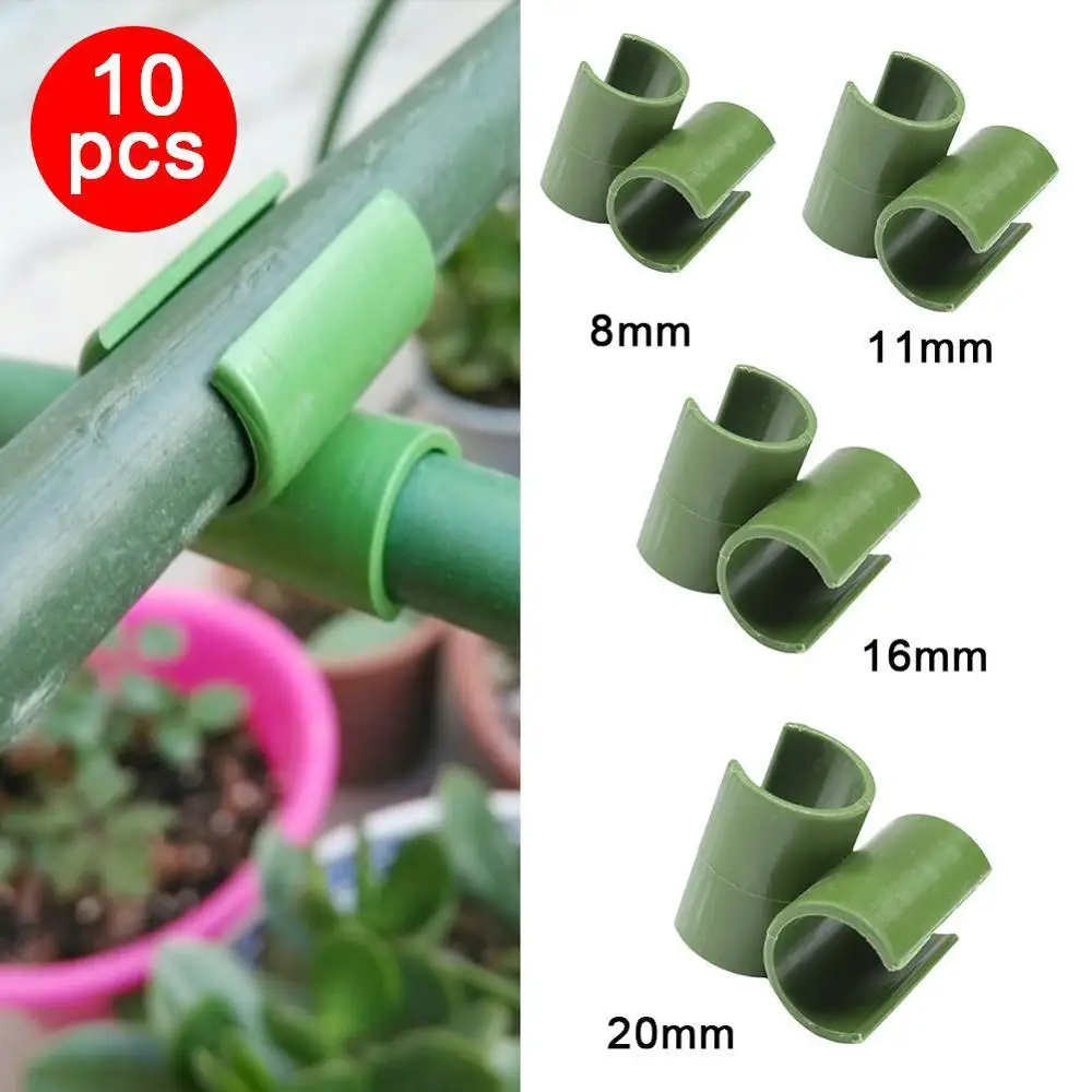 

100 PCS Cross Plastic clips Plant support Fixed Connector Adjustable Agriculture Fastener Pillars Diameter 8-20mm Gardening