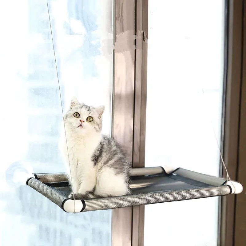 

Cat Hammock Hanging Sleep Bed for Cats Hanging Swing Cat Bed Nest House Cats Window Hammock Summer Breathable Pet Beds for Dogs