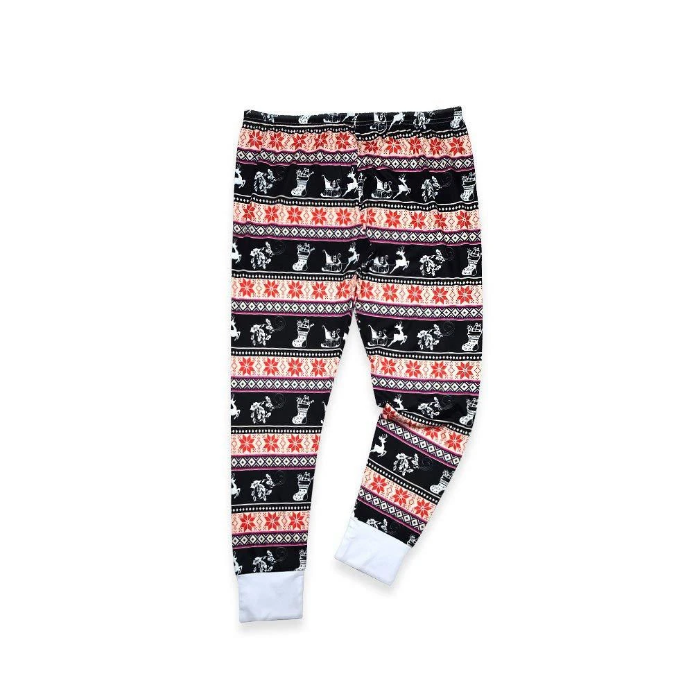 

Family Matching Outfits Clothing Christmas Pajamas Set Adult Kids Cute Party Nightwear Cartoon Deer Print Sleepwear Suits