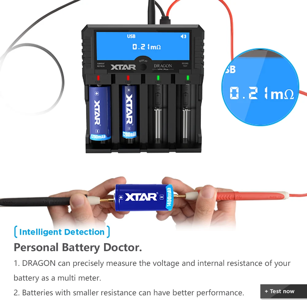 Аккумуляторная батарея XTAR 18650 с ЖК-дисплеем Ёмкость аккумулятора er C D N AA AAA 14500 11 1 В