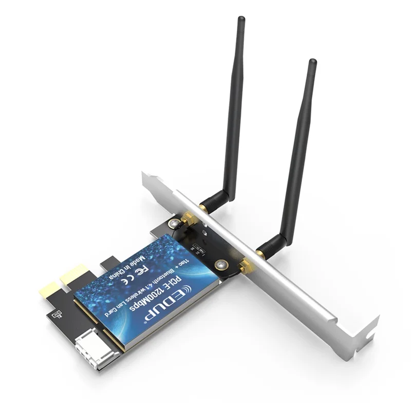 EDUP Dual Band 1300 Мбит/с PCI E сетевая карта 2 4G/Wi Fi 5 ГГц Беспроводной синий зуб WiFi Exprss