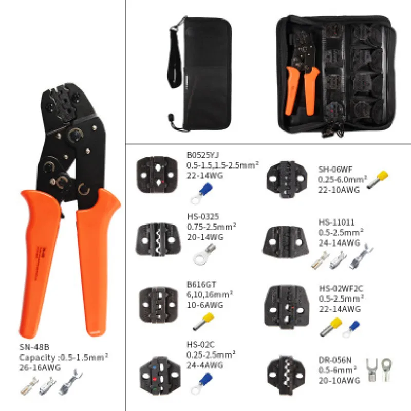 Обжимные клещи для клемм 0 5 1 мм²|Плоскогубцы| |