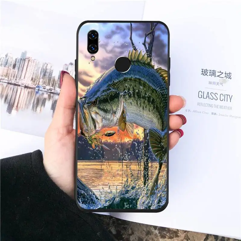 

Carp Fishing design pattern Phone Cases For Huawei honor Mate P 10 20 30 40 Pro 10i 9 10 20 8 x Lite Luxury brand shell funda