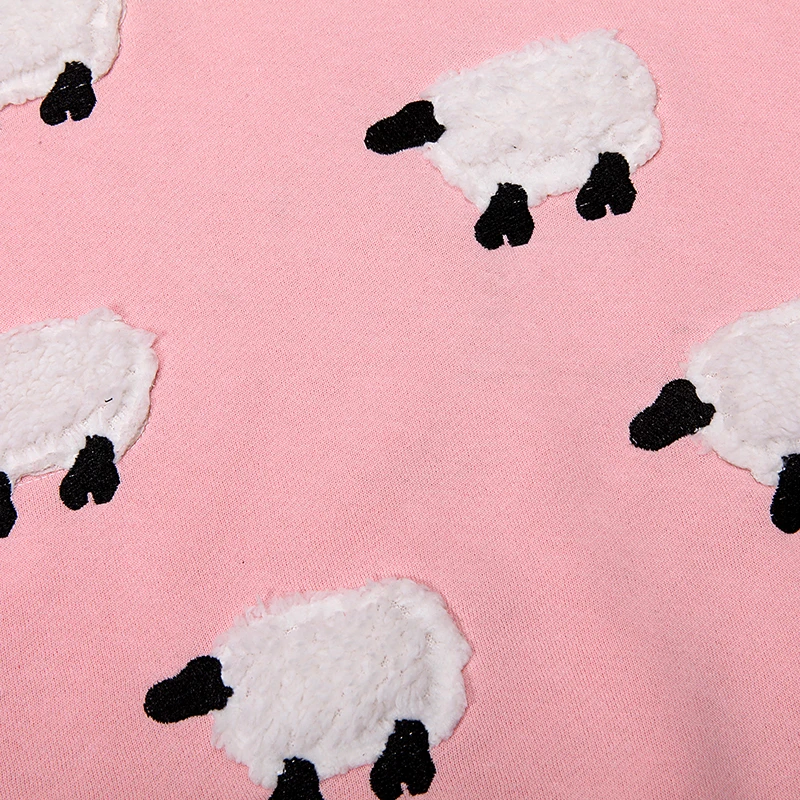 GLO STORY Повседневный свитер для девочек милый пуловер с круглым вырезом и рисунком