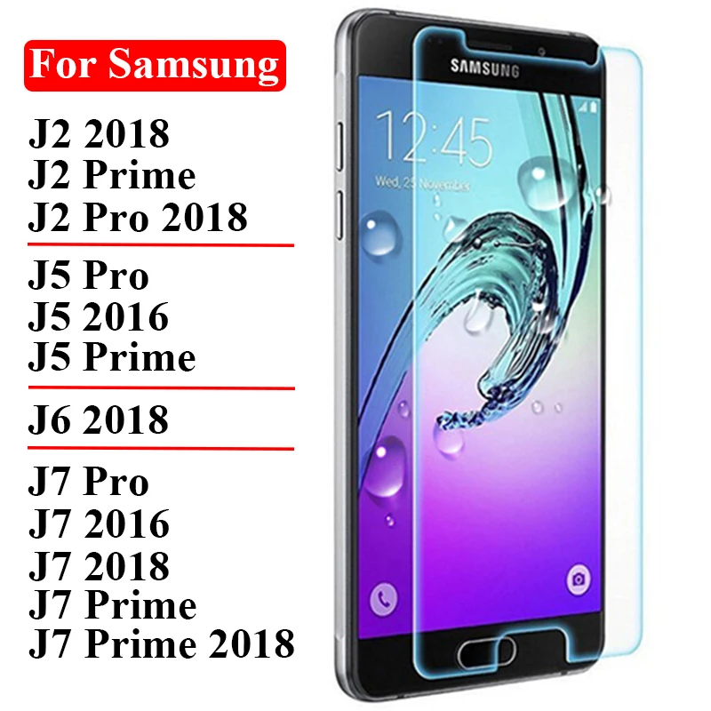 Защитное стекло для samsung galaxy j6 2018 j2 j5 j7 pro prime 2016 закаленное камеры 9h | Мобильные