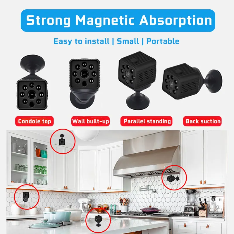 Мини камера HD с автоматическим ночным видением датчиком движения