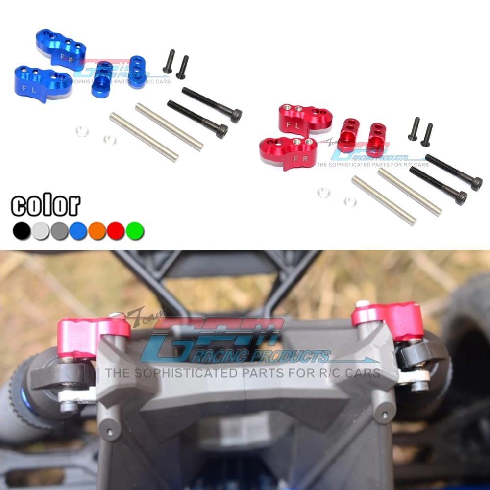 

GPM Traxxas 1/5 X-Maxx 6S/8S 77086-4 Monster Truck upgrade Part Metal Aluminum alloy front shock absorber Fixed Mount fixed seat