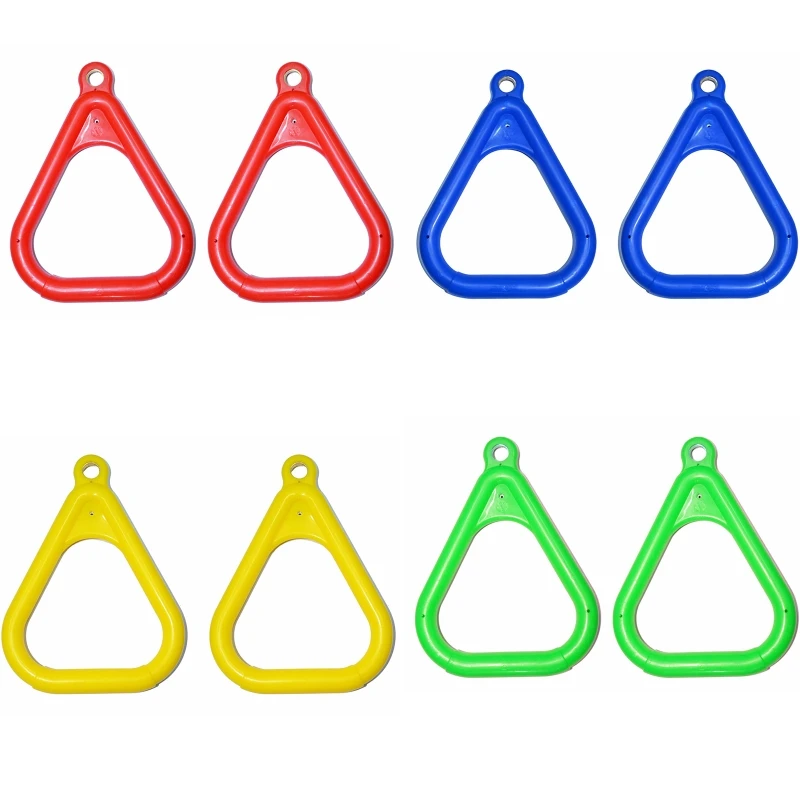 

2 Pcs Children Swing Set Stuff Fitness Triangle Rings Climbing Entertainment Parent-child Interactive Indoor Outdoor