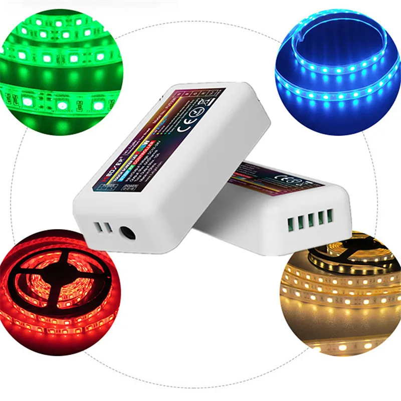 MiBoxer RGB LED Controller DC12V-24V RF Single Color Dimmer/RGB/RGBW/RGB+CCT/Color Temperature LED Strip Light Controller