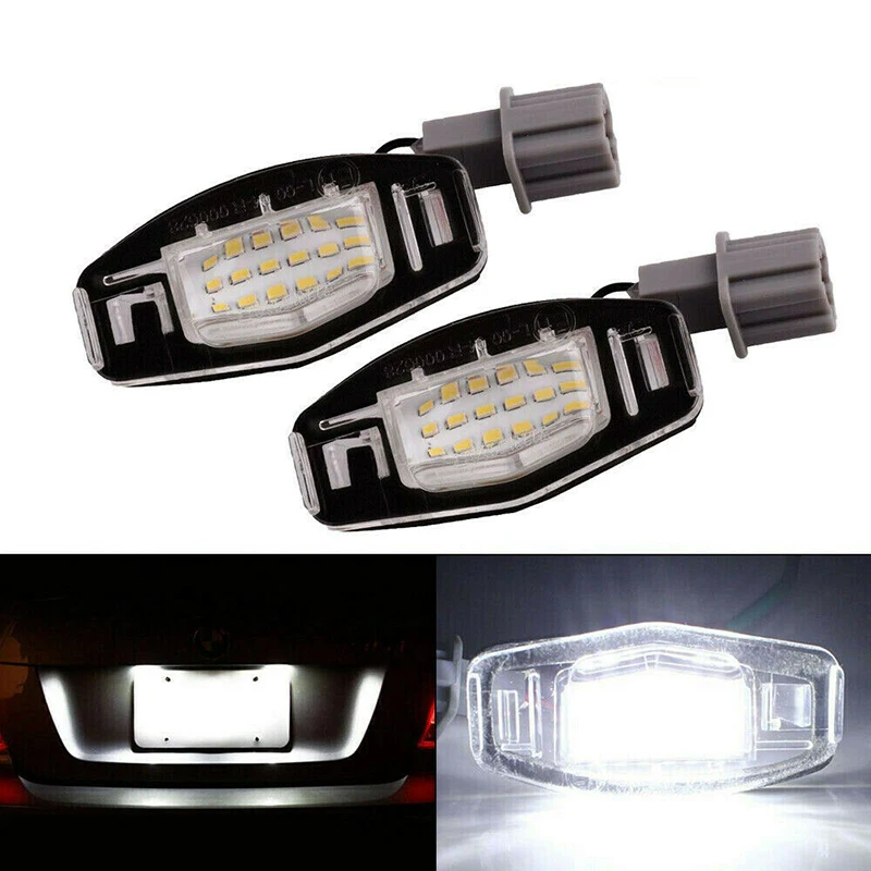 

162LM License Plate Lights For Acura TL TSX MDX Honda Civic Accord Lamp 6000K
