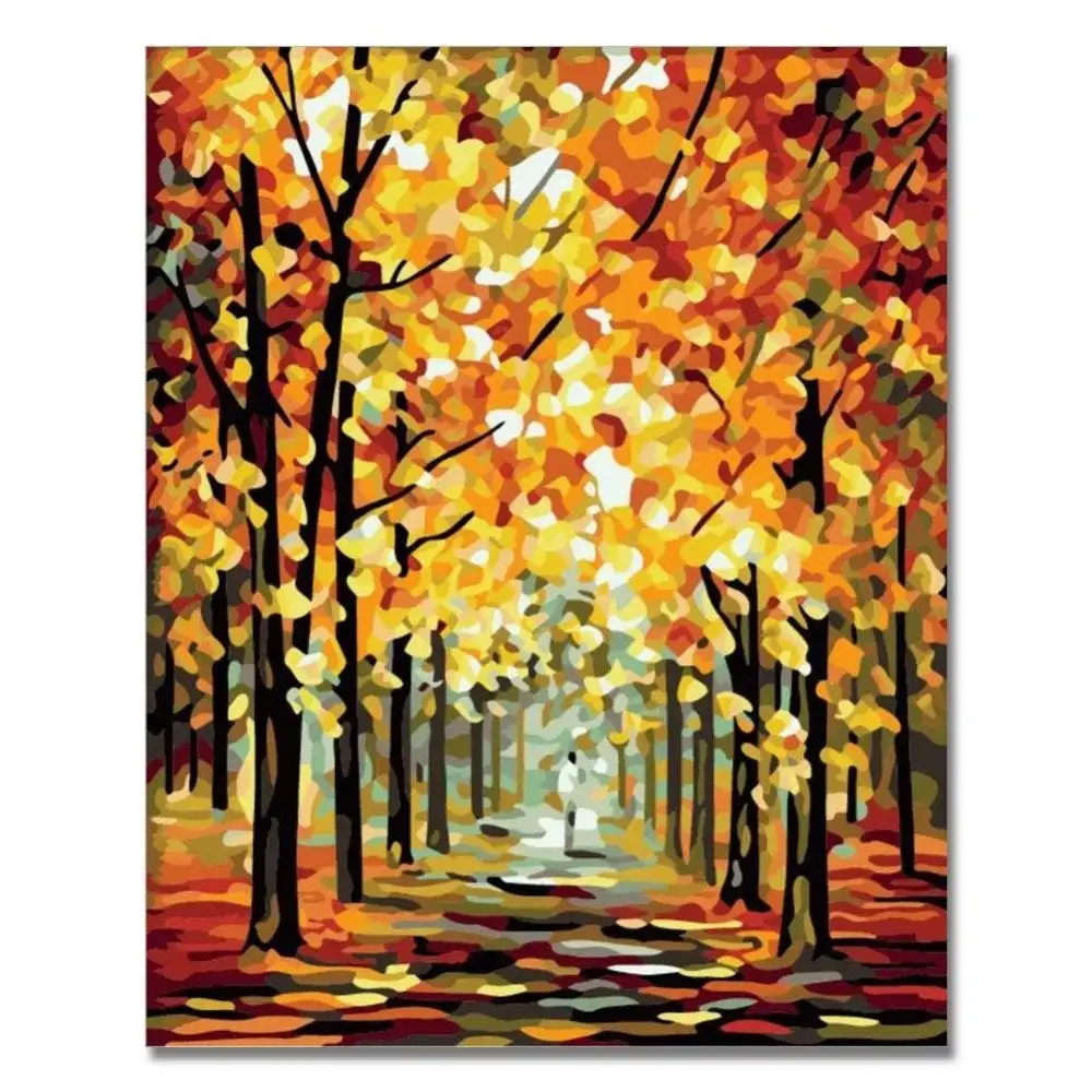 

tapb Abstract Landscape DIY Painting By Numbers Adults Handpainted On Canvas Oil Coloring By Numbers Home Wall Painting Decor