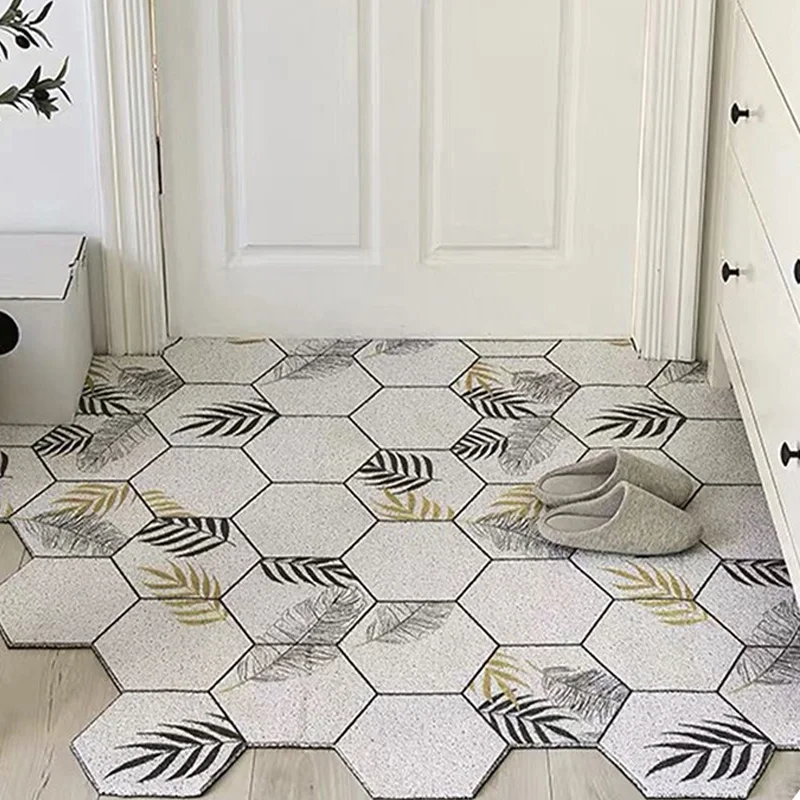 CINLAN Коврики придверные для дома полагрязезащитный ковер с рисунком в прихожую PVC