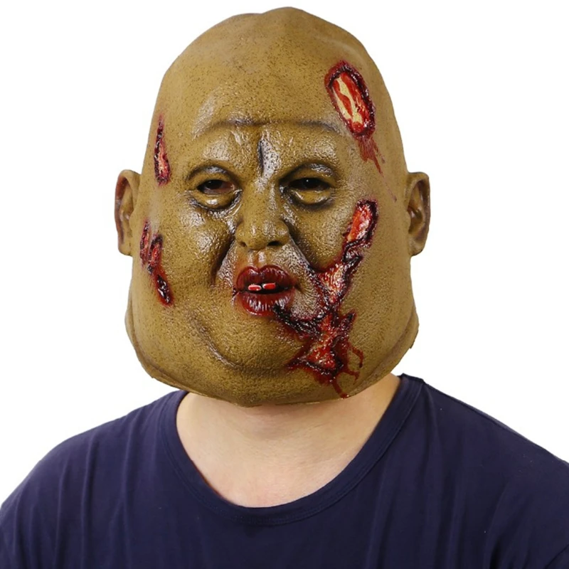 Хэллоуин жуткий страх зомби ужасный реалистичный гнилые уход за кожей лица маска