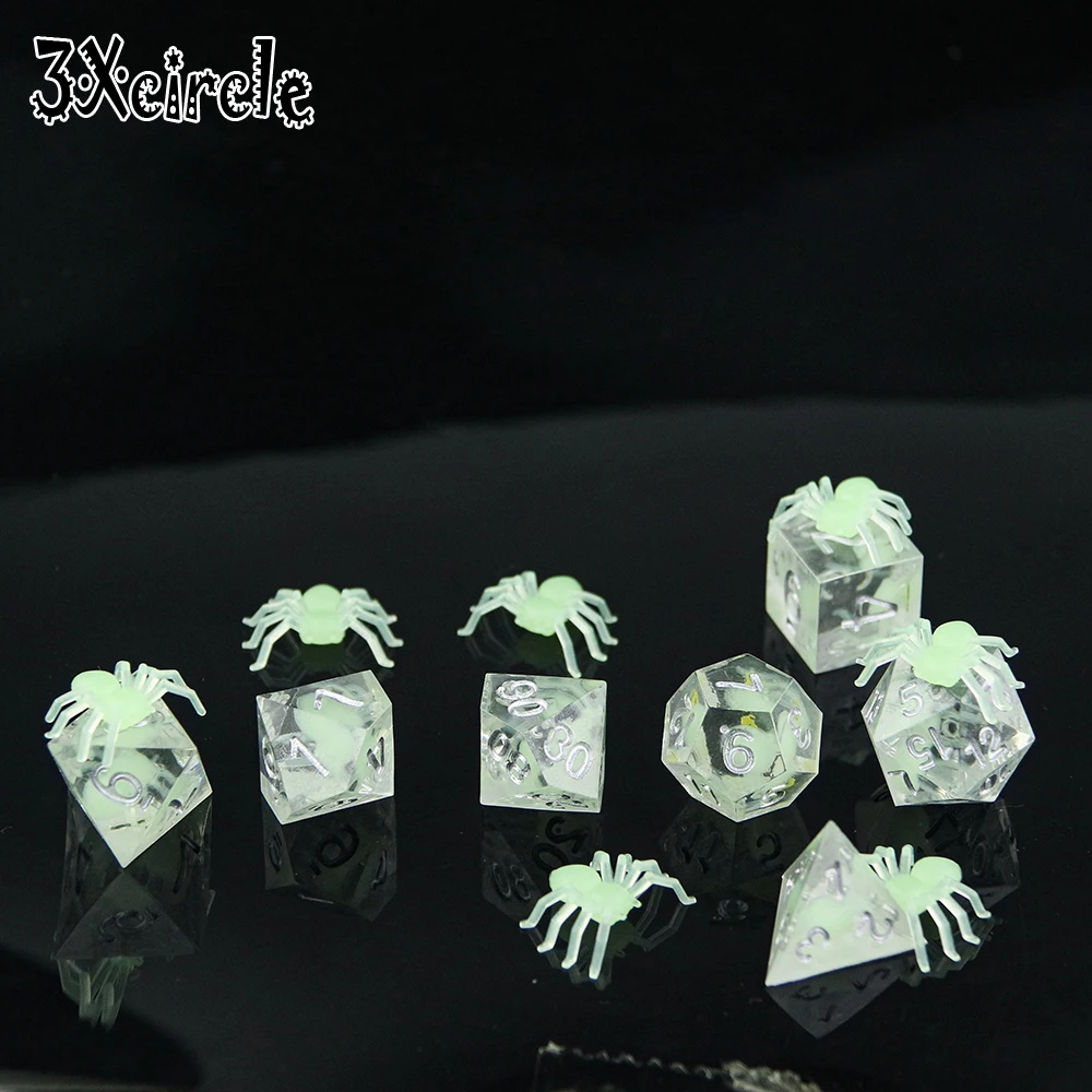 Топ Класс 7 шт./компл. многогранные кости Человека-паука тема D4-D20 для настольная