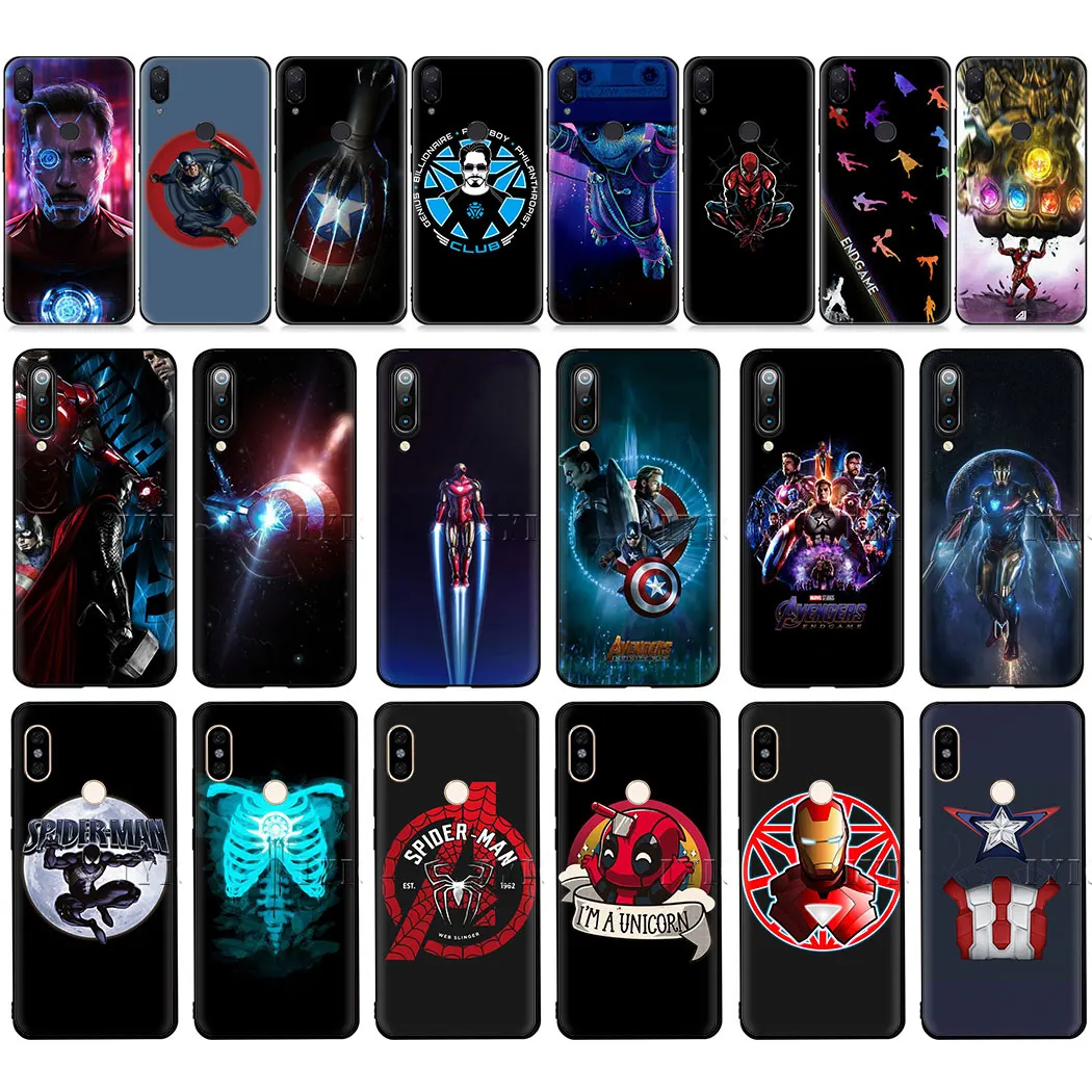 Мстители Капитан Америка Железный человек мягкий чехол для мобильного телефона