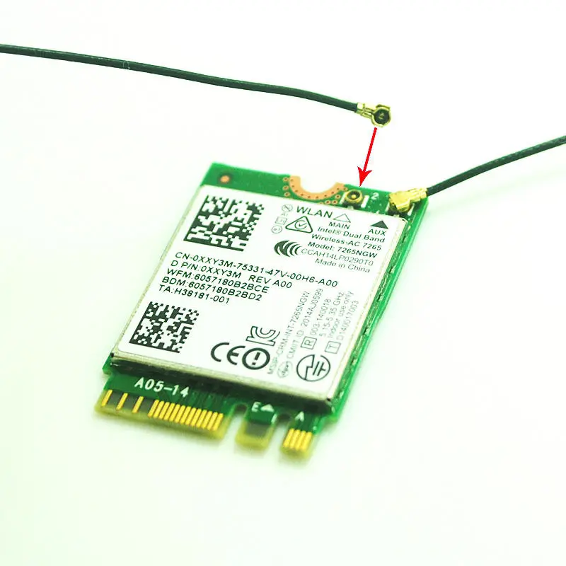 ipex mhf4 245g wifi антенны для 7260 7265 huawei me906e me906v me906j me906c me936 mu736 bcm94352z