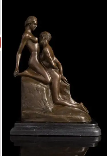 Медные ремесла ation Home Детские ангелочки скульптурные бронзовые статуэтки статуи