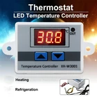 Цифровой светодиодный регулятор температуры, переключатель управления термостатом для инкубатора, переключатель обогрева охлаждения