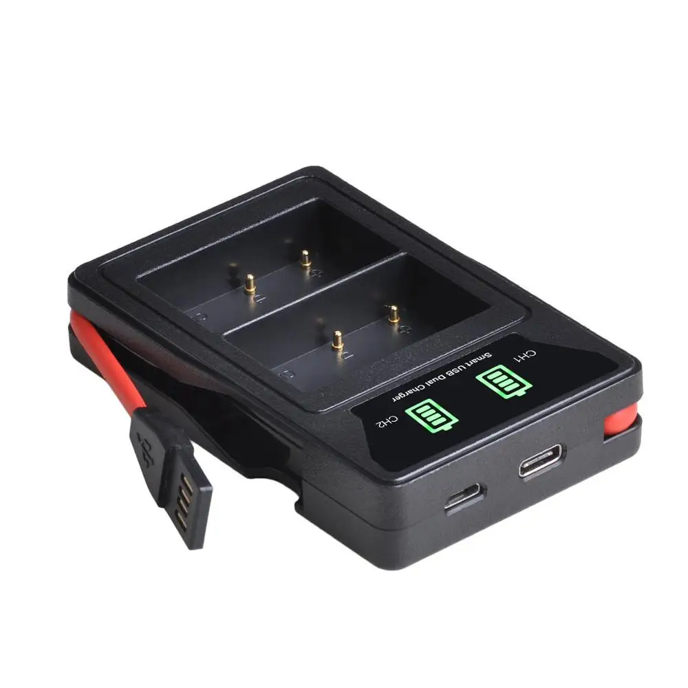 BP 511 511A Батарея + светодиодный Зарядное устройство с Тип Type C и Micro USB Порты разъёмы