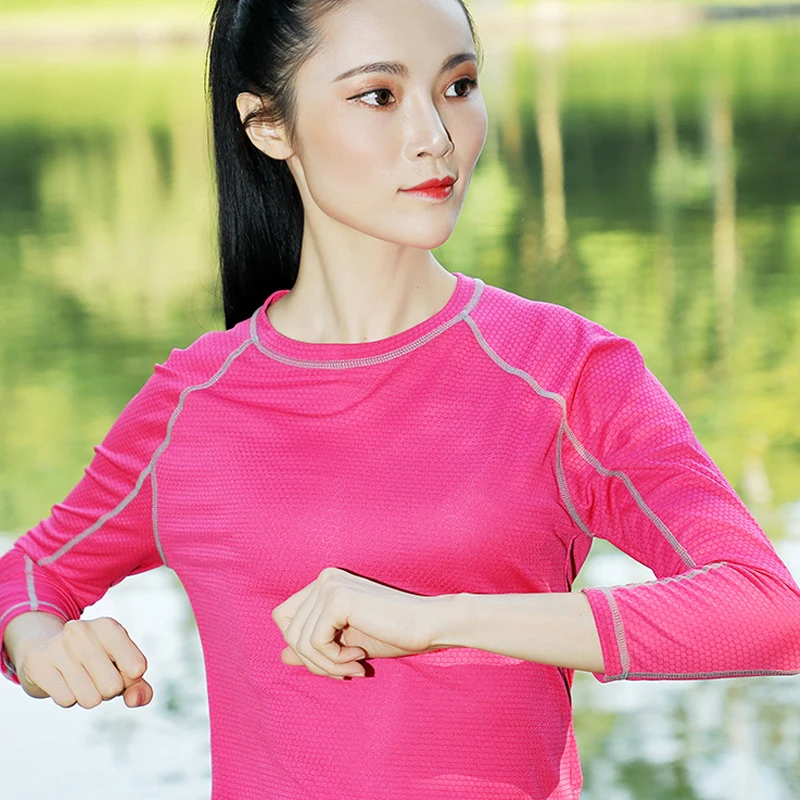 Спортивная футболка vilson Wonen быстросохнущая с длинными рукавами и круглым вырезом