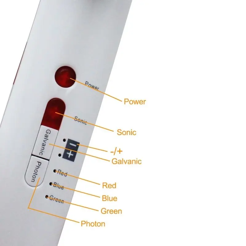 Koop 7in1 1Mhz Ultrasone Galvanische Gezicht Stimulator Ems Photon Gezichtsverzorging Echografie Body Afslanken Therapie Anti Cellulitis Rimpel