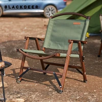 blackdeer outdoor folding chair portable oak wood kermit chair leisure fishing camping chair