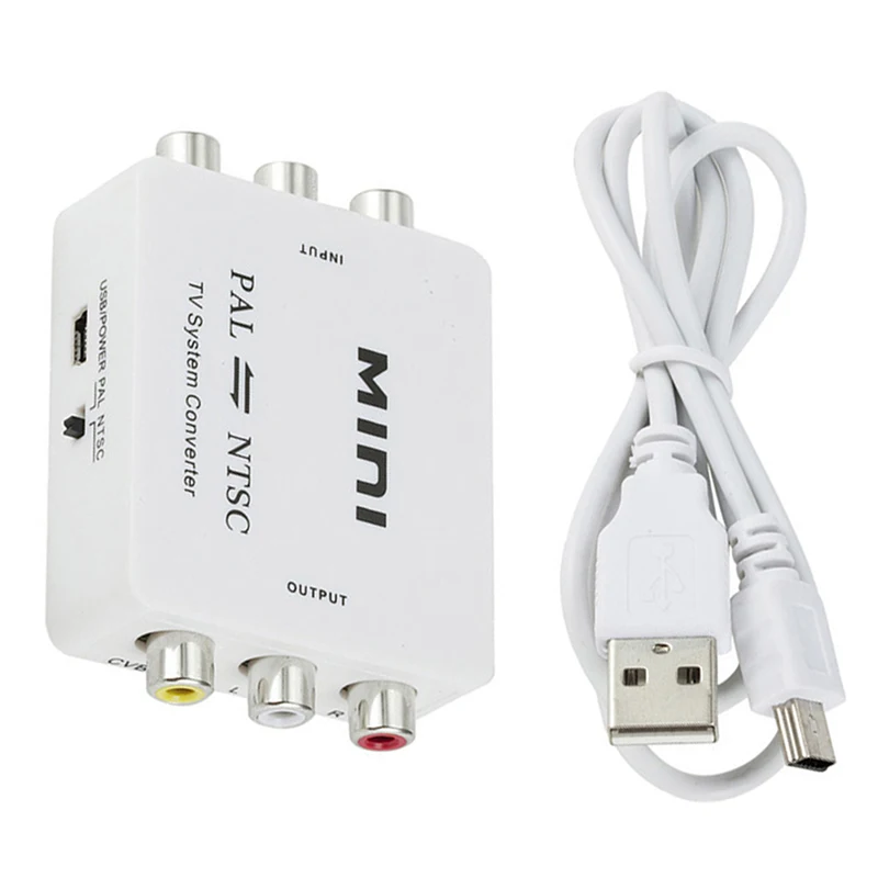 Двунаправленный ТВ переключатель PAL/NTSC/SECAM в PAL/NTSC белый 1 шт.|Адаптеры AC/DC| |